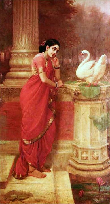 http://fineartblogger.com/wp-content/uploads/2012/12/Raja-Ravi-Varma-Damayanthi-swan-painting.jpg